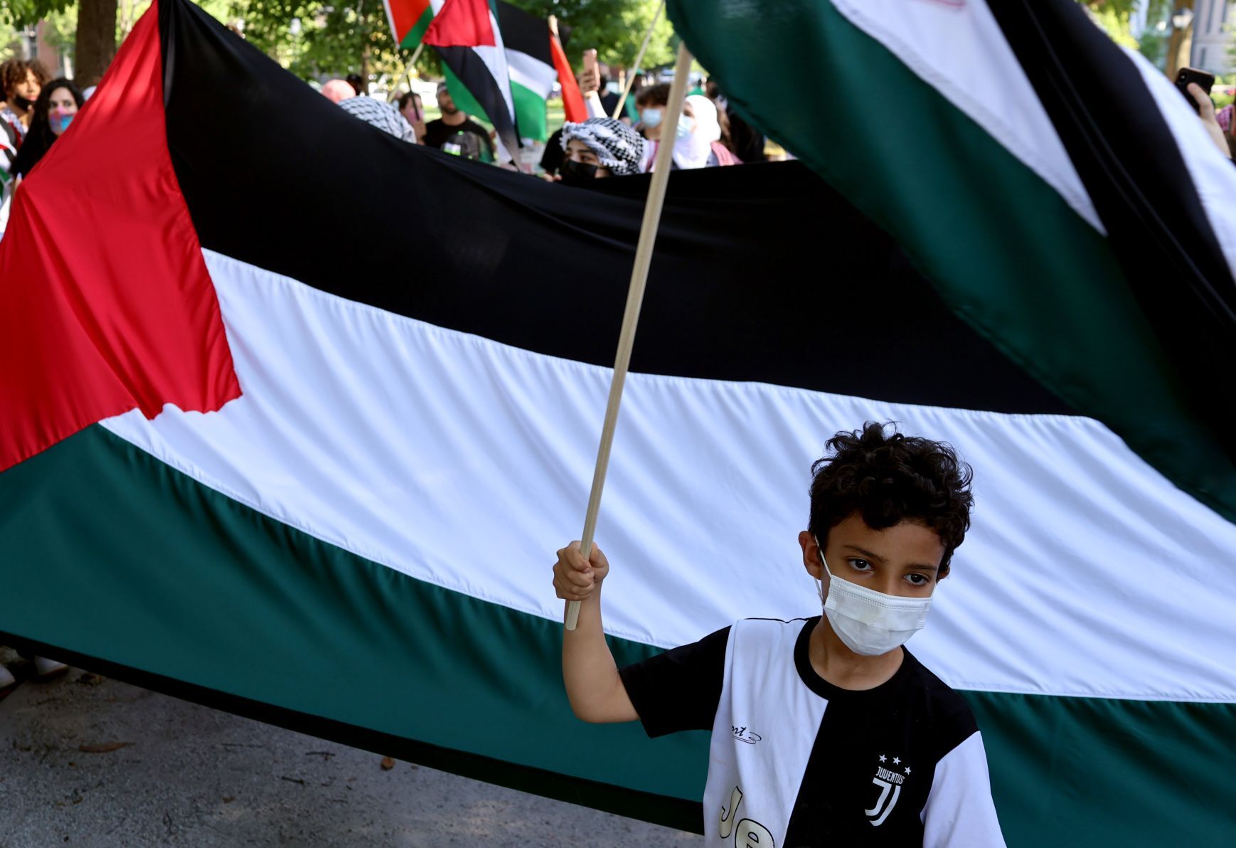 "We Stand with Palestine!" march